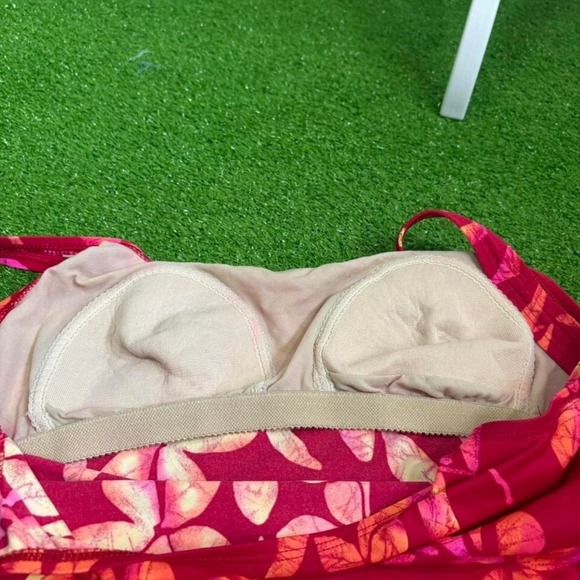 Vintage Y2K Women's Swimsuit Floral Top Hawaiian One Piece Vacation Resortwear - Picture 5 of 5